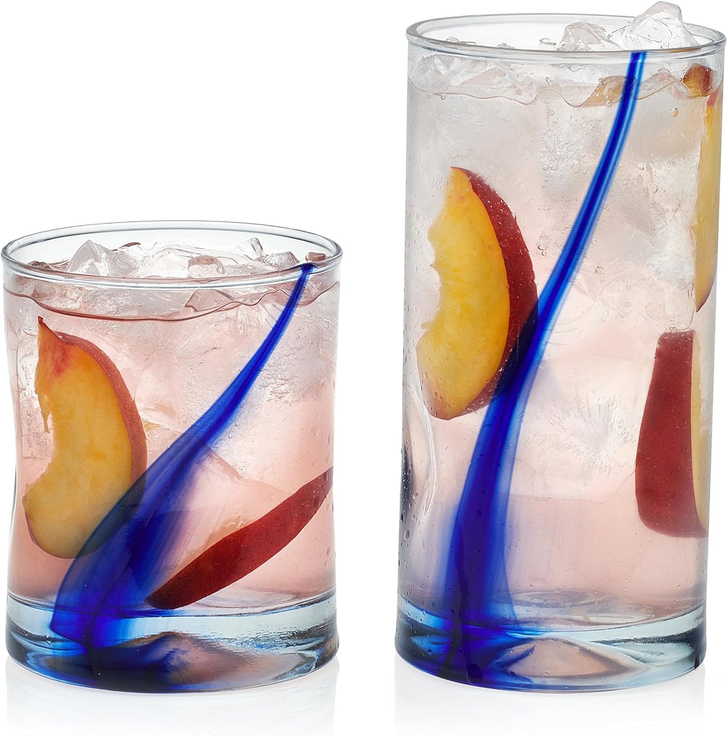 99104 Blue Ribbon Tumbler and Rocks Glass Set Set of 16 Piece