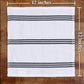  Gray and White Tea Towels Reusable and Absorbent