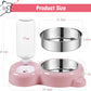 Water Bowl Set with Water Dispenser and Stainless