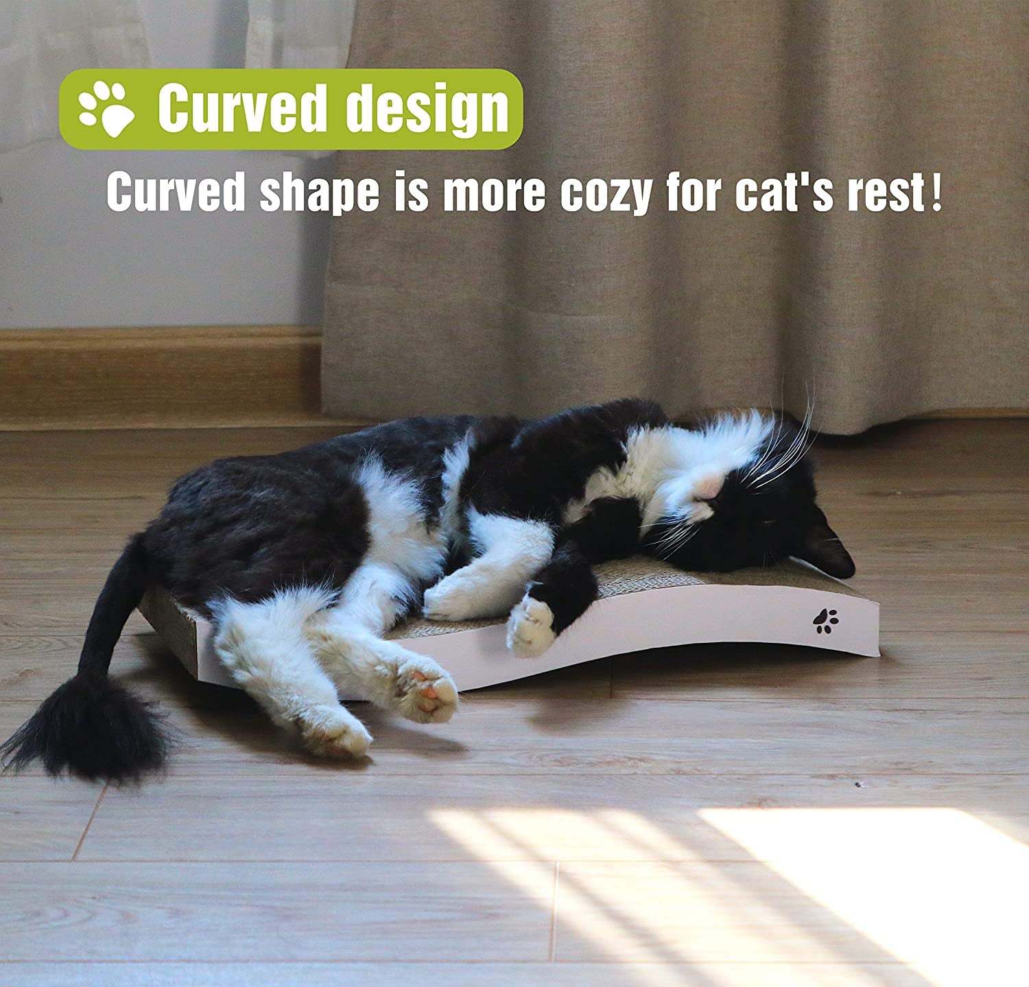  Cardboard Cat Scratch Pad with Premium Scratch 