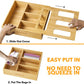 Bag Storage Organizer for Kitchen Drawer Bamboo Organizer Compatible