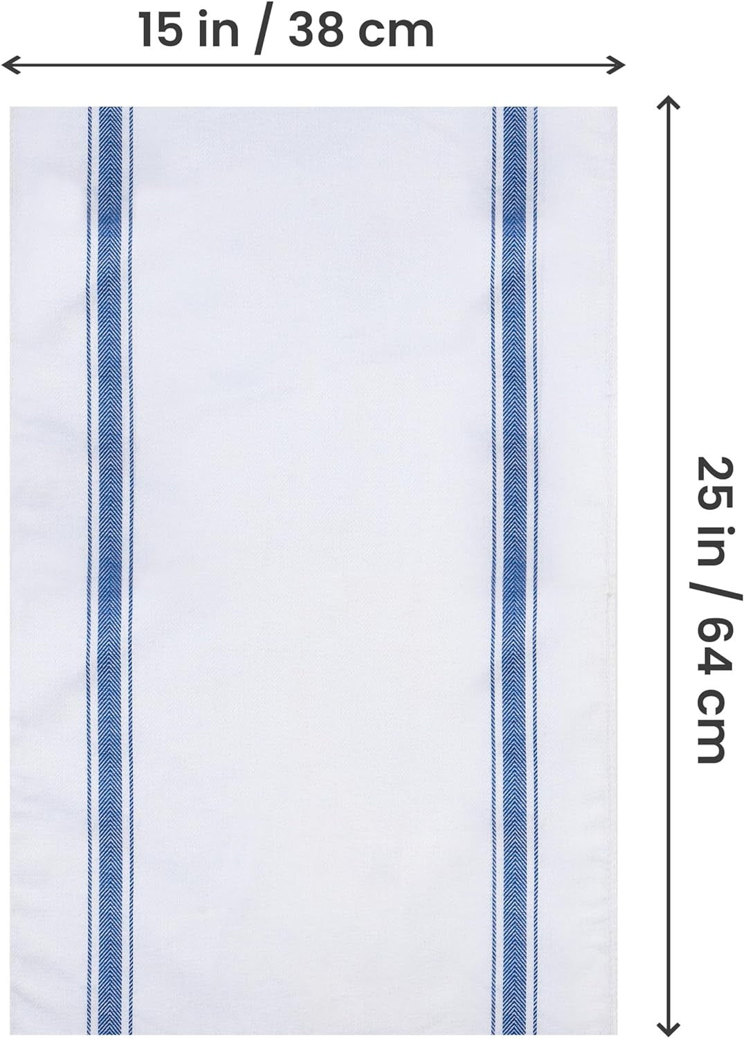 Blue Dish Towels 12 Pack15 X 25 Inches 100% Ring Spun Cotton Kitchen Towels