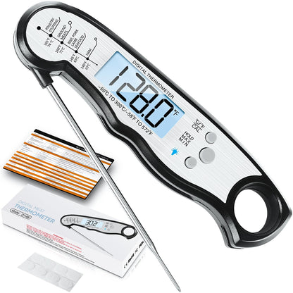 Waterproof Instant Read Food Thermometer Cooking and Grilling