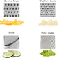 Gourmet 4 Sided Stainless Steel Box Grater for Fine Medium and Coarse Grate