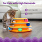 Tracks Interactive 3 Tier Cat Track Toy with Spinning 