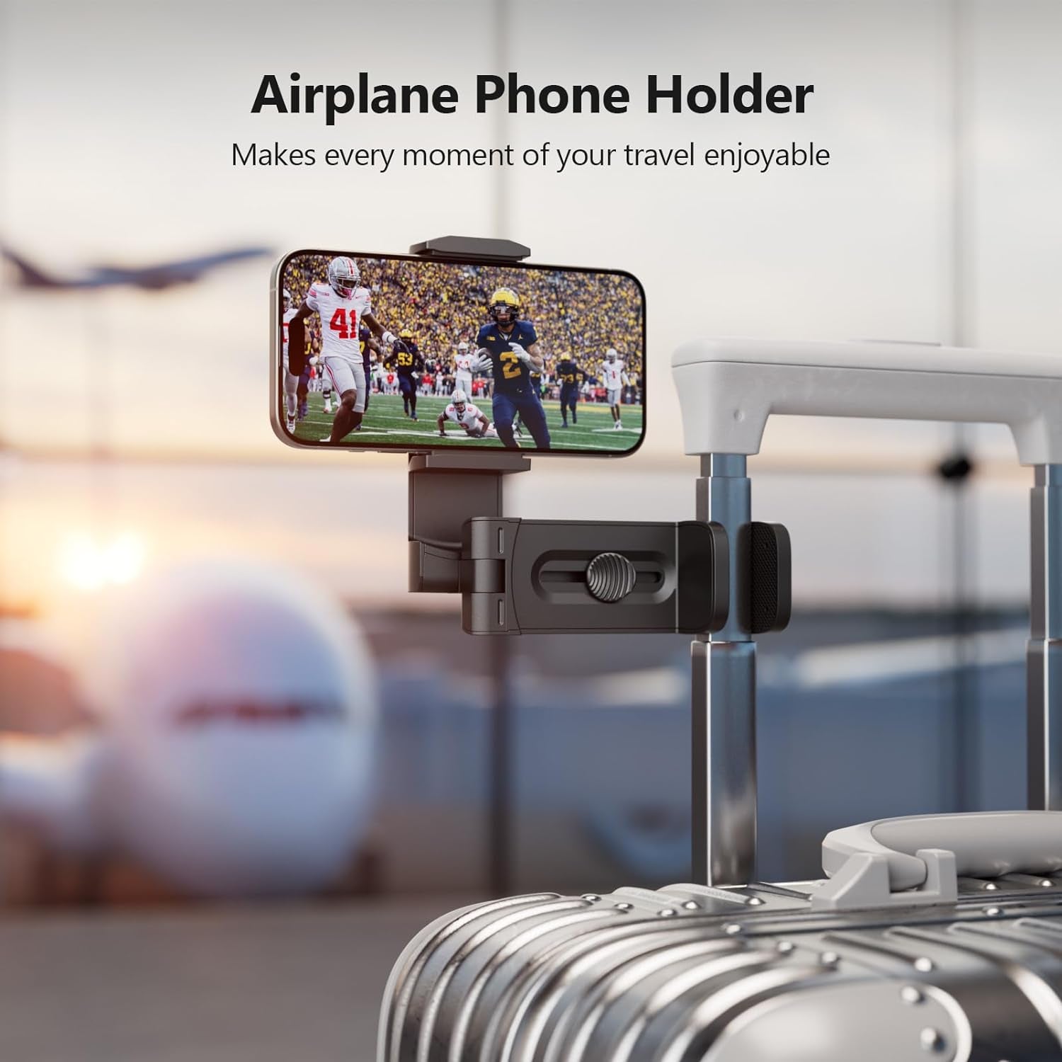 Airplane Travel Essentials Phone Holder Universal Handsfree Phone Mount