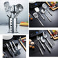 Cooking Utensil Set 13 Piece Stainless Steel Kitchen Tool Set with Holder