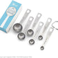 18/8 Stainless Steel Measuring Spoons Set of 6 for Measuring Dry and Liquid Ingredients