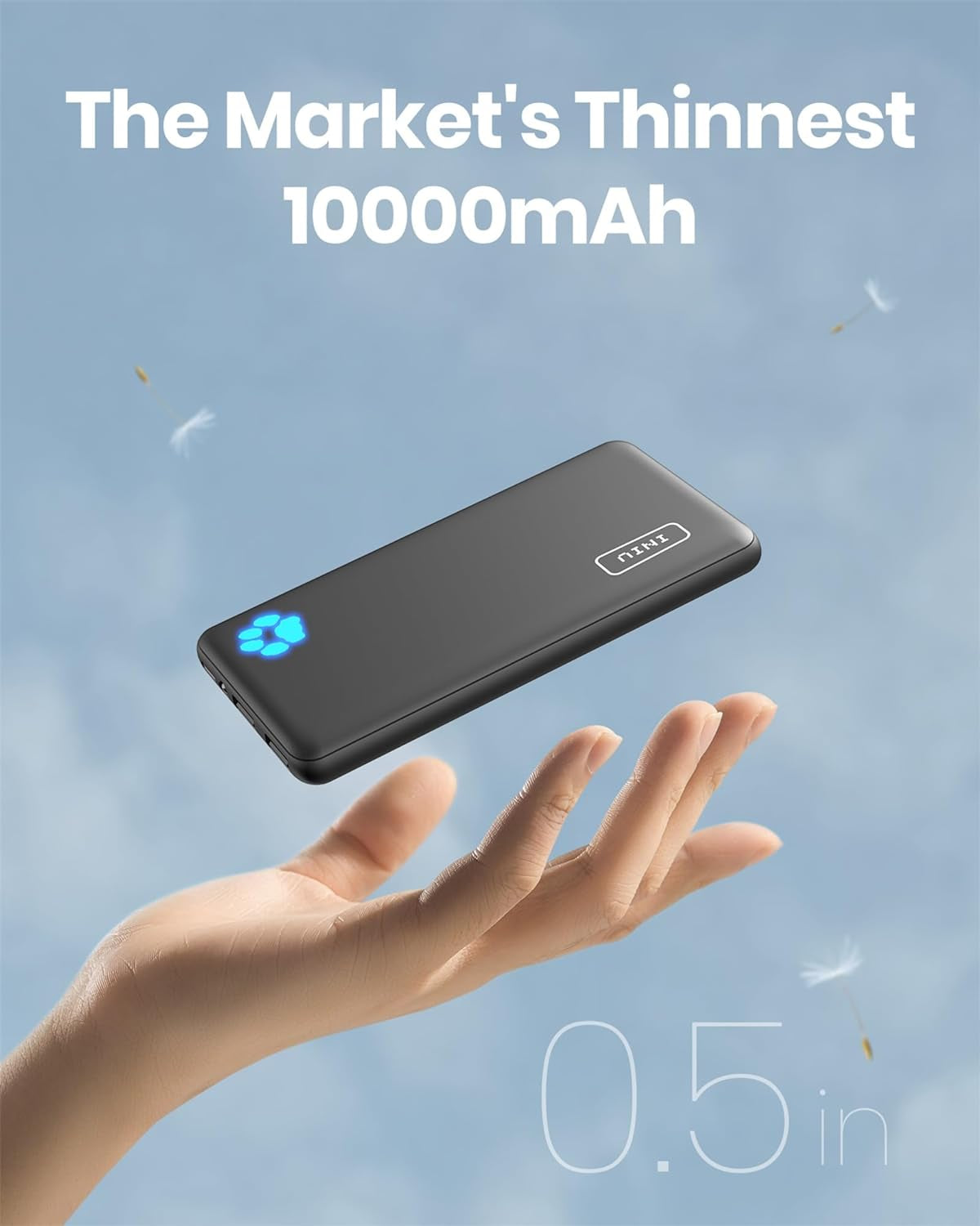 Portable Charger Slimmest 10000Mah 5V 3A Power Bank