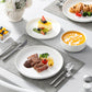 Plates and Bowls Sets12 Pieces Porcelain Dinnerware Sets Dishware Sets