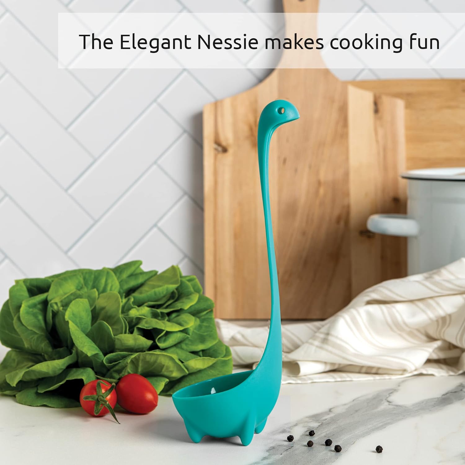 The Original Nessie Ladle by  Soup Ladle Cute Gifts Funny Kitchen Gadgets Loch Ness Design