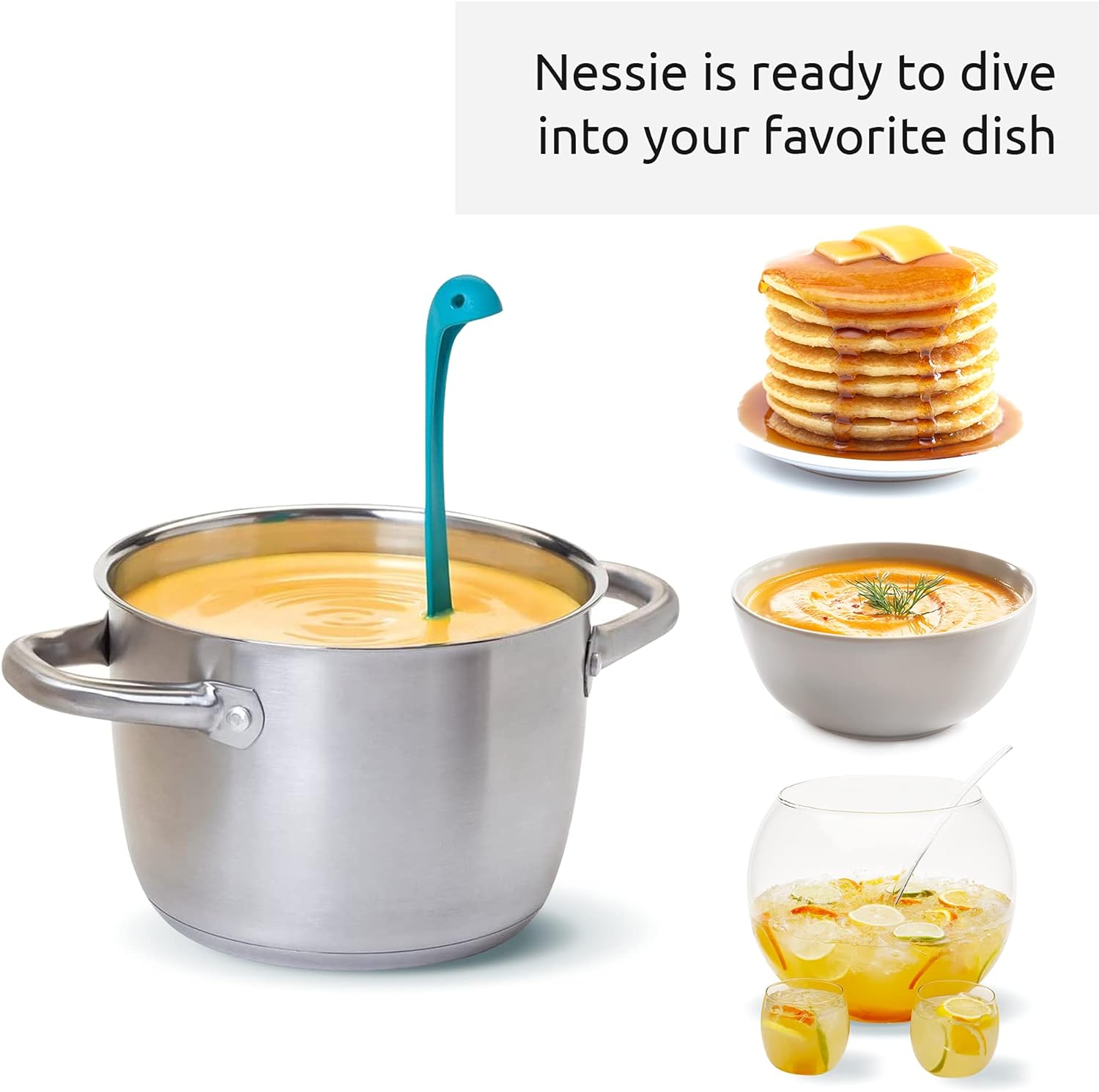 The Original Nessie Ladle by  Soup Ladle Cute Gifts Funny Kitchen Gadgets Loch Ness Design