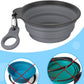 Collapsible Dog Bowls with Bottle Carrier  2 Pack Travel Dog Water Bowl Upgraded Carabiner