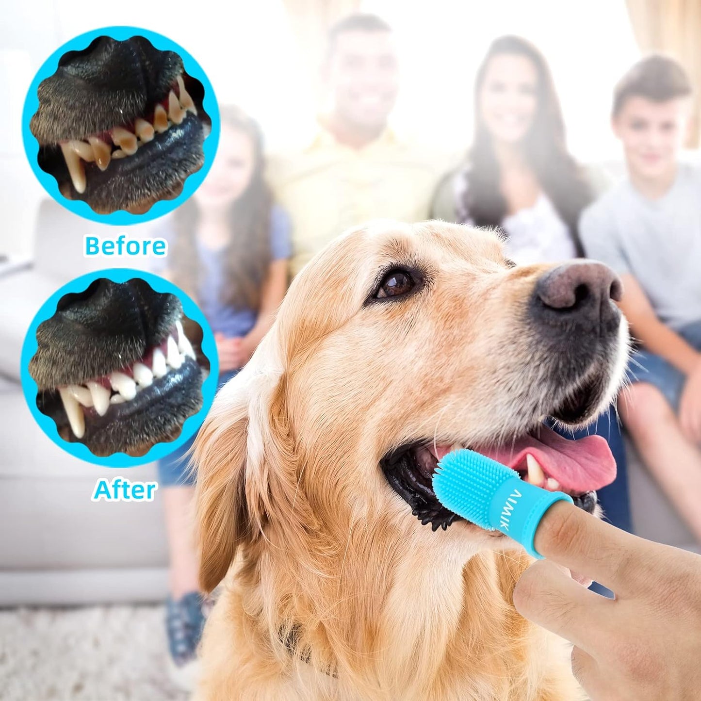 4Pack Dog Toothbrush Dog Tooth Brushing Kit Cat Finger Toothbrush