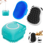 3PCS Dog Bath Brush  Dog Shampoo Brush  Dog Scrubber for Bath 