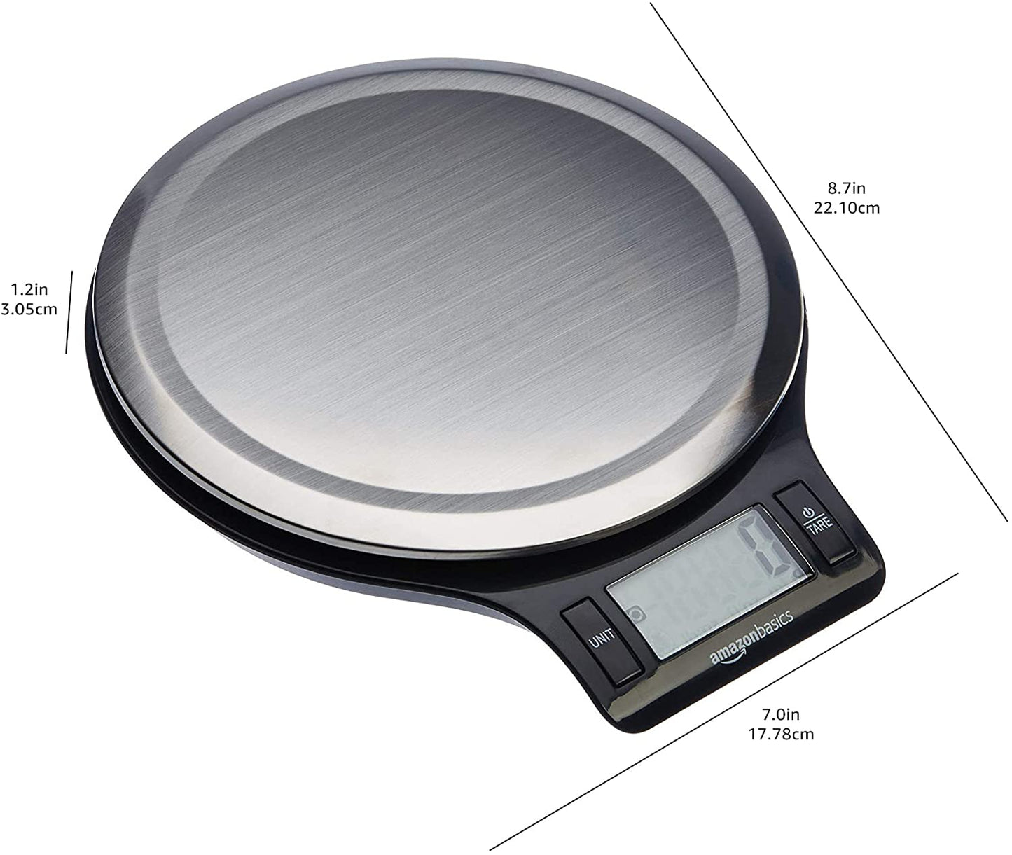 Digital Kitchen Scale with LCD Display Batteries Included Weighs up