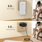 Portable Charger Power Bank with Built In AC Wall Plug and Cables10000Mah