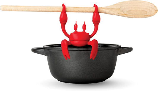 Red the Crab Silicone Utensil Rest Kitchen Gifts Silicone Spoon Rest for Stove Top