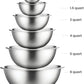 Stainless Steel Mixing Bowls Set for Kitchen Dishwasher Safe Nesting Bowls