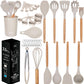 33 Pcs Kitchen Cooking Utensils Set Non Stick Silicone Cooking Kitchen 