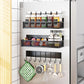 3 Pack Magnetic Shelf Moveable Fridge Organizer with 