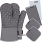 Oven Mitts and Pot Holders Set 6Pcs Kitchen Oven Glove