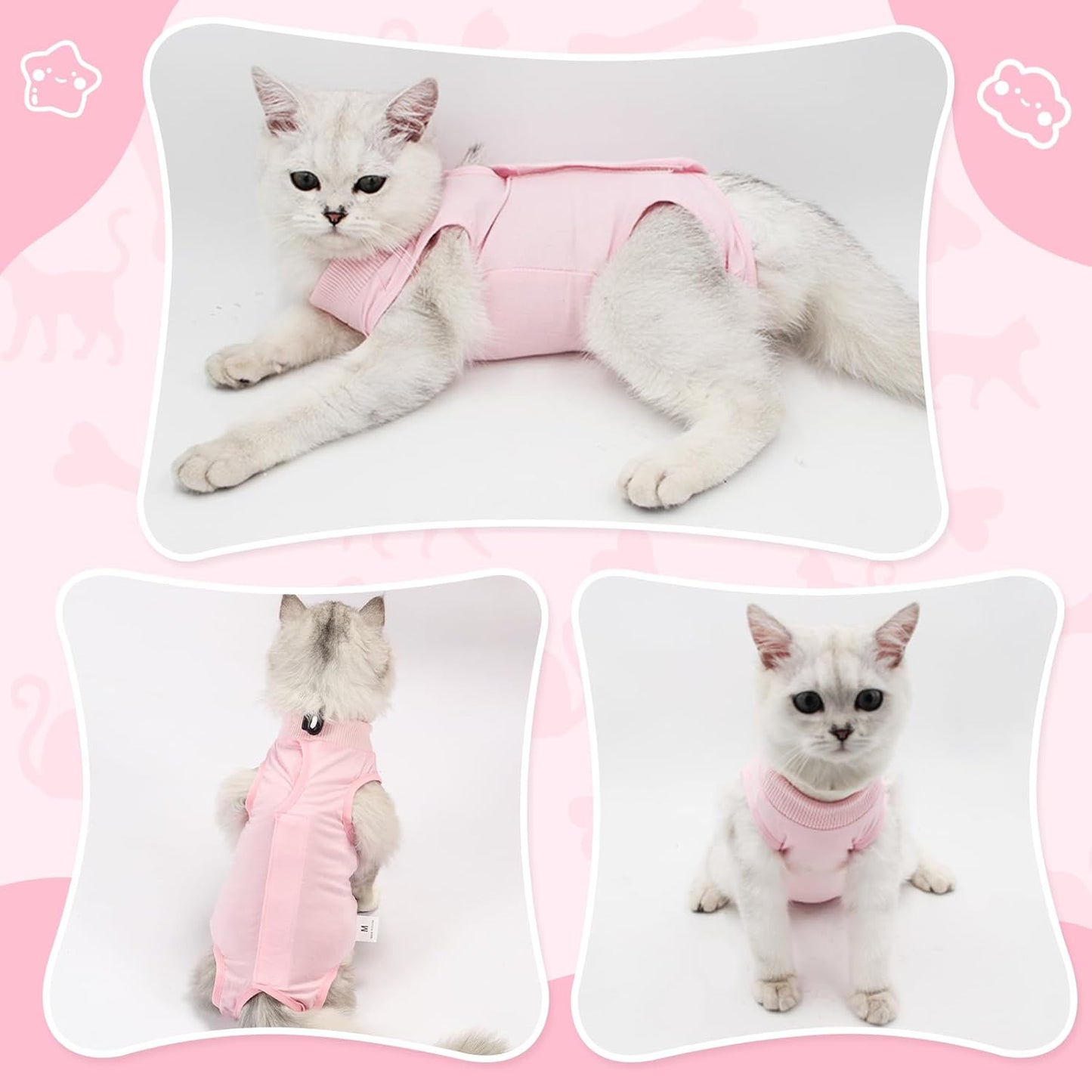 Cat Recovery Suit for Abdominal Wounds or Skin Diseases