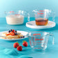 1118990 3PC Glass 1 Cup 2 Cup 4 Cup 3 PC Measuring Cup Set