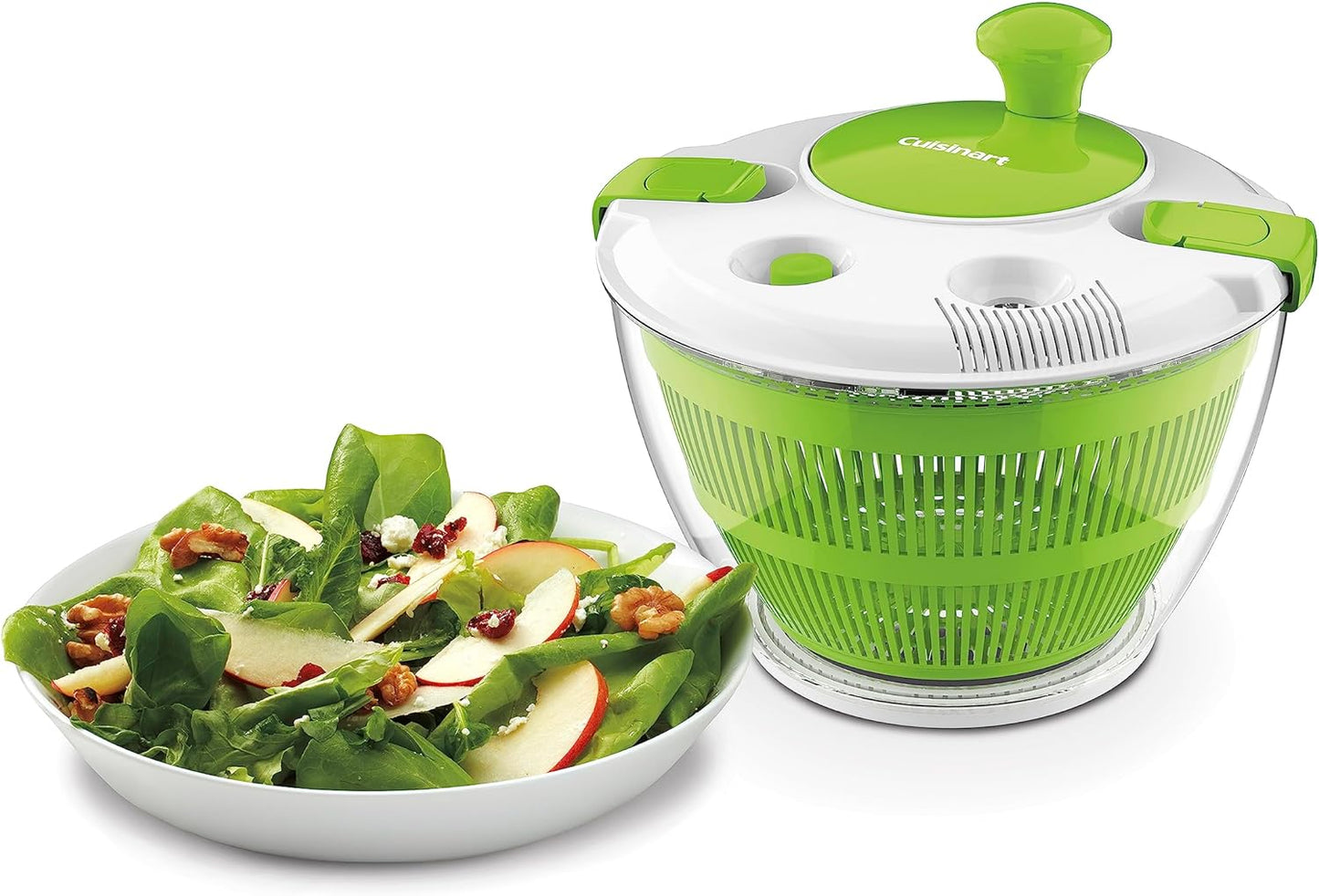 Large Spin Stop Salad Spinner Wash Spin & Dry Salad Greens Fruits & Vegetables