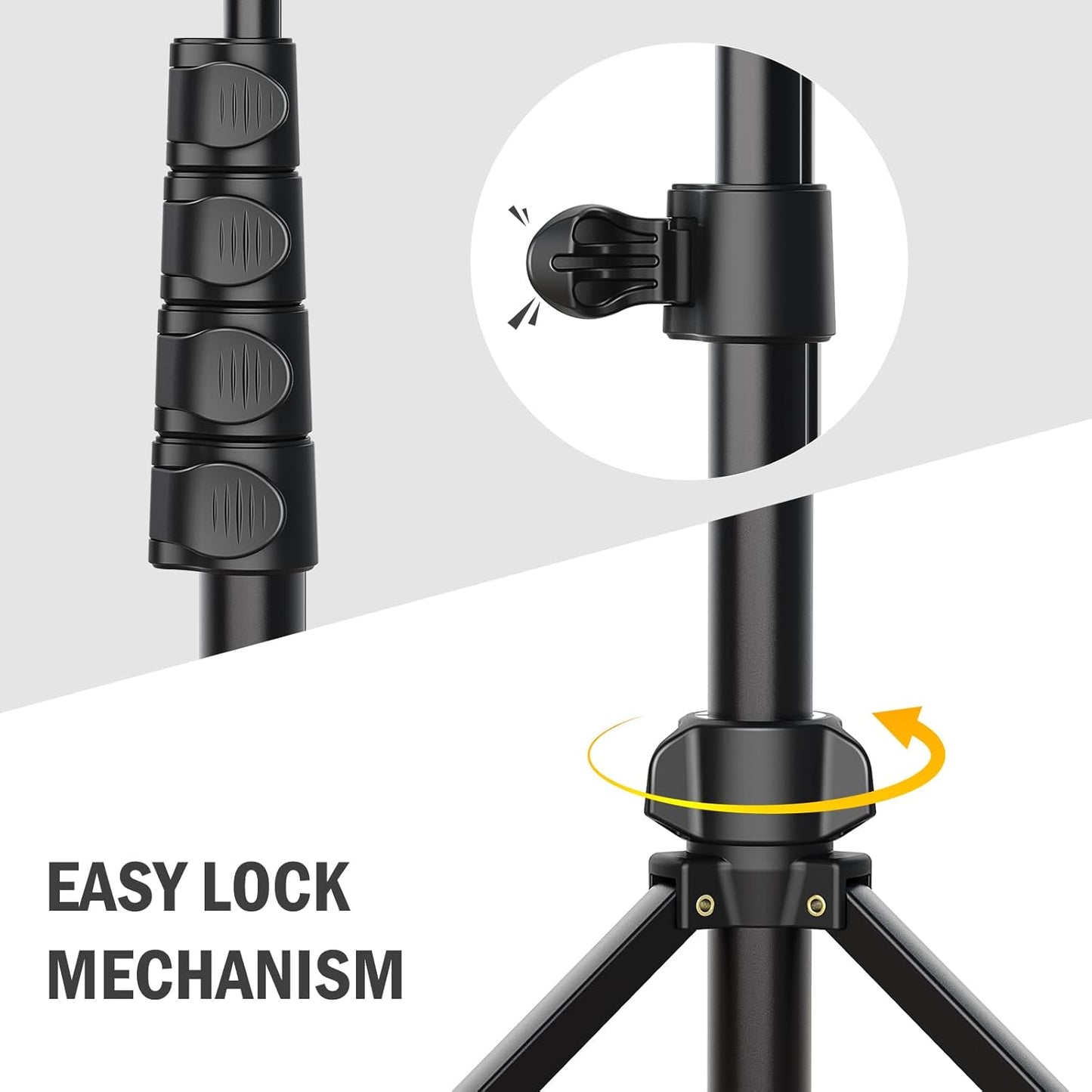 64 Tripod for Cell Phone & Camera Phone Tripod with Remote and Phone Holder