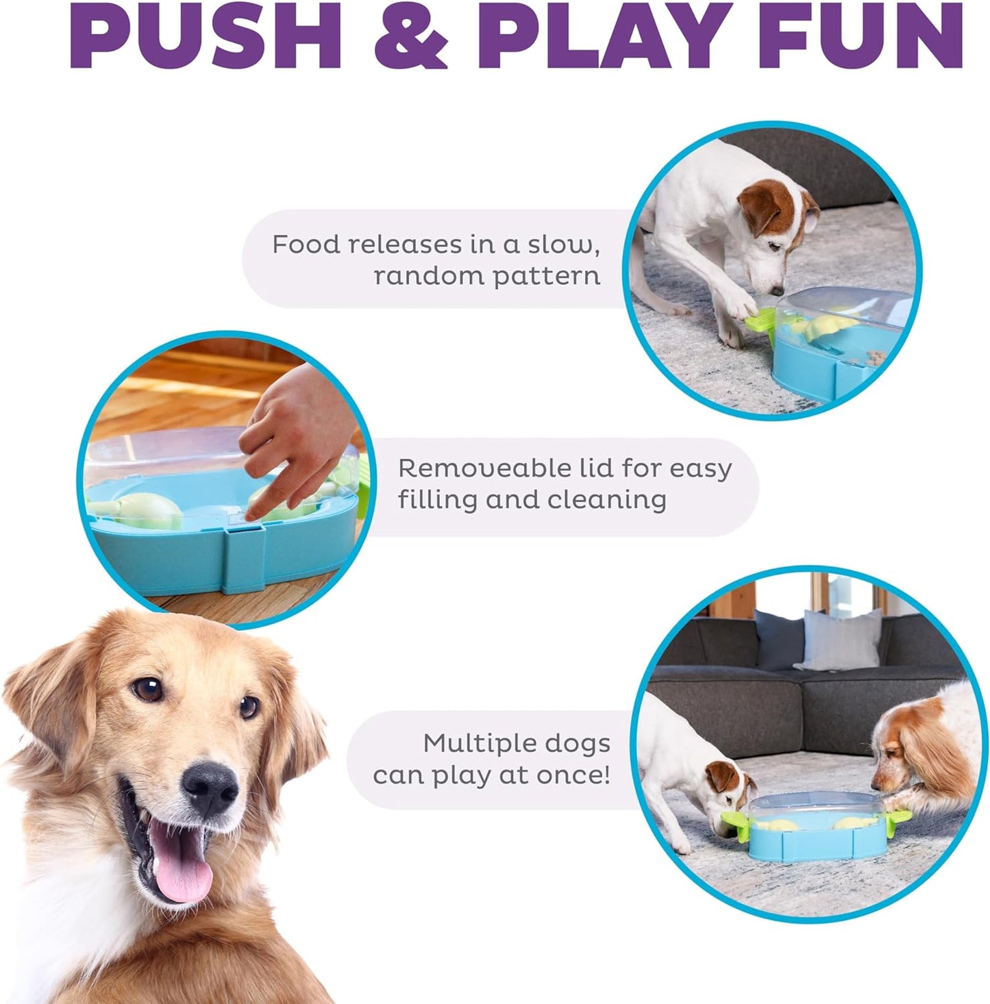 Nina Ottosson Paw N Play Interactive Dog Treat Puzzle Level 2 Intermediate Dog  