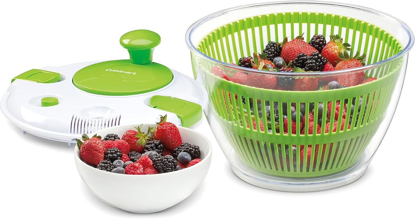 Large Spin Stop Salad Spinner Wash Spin & Dry Salad Greens Fruits & Vegetables