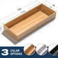 Bamboo Drawer Organizer Stackable Utensil Organizer for Kitchen Bamboo Storage Box