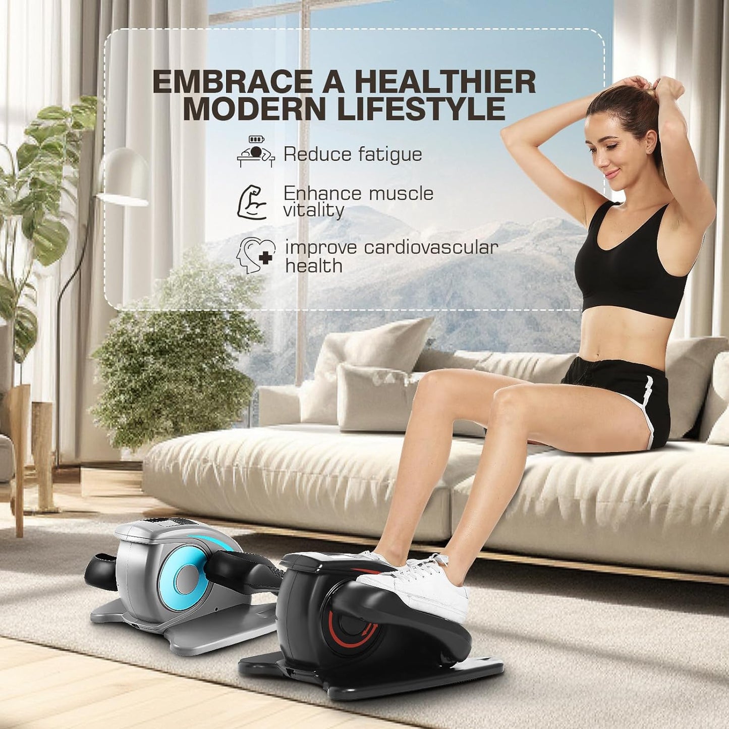 under Desk Elliptical Machine Leg Exercise Pro Machine Pedal Exerciser