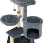 35  Fashion Design Cat Tree with Cat Condo and Scratching Ramp for Indoor 