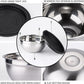 26 PCS Stainless Steel Nesting Black Mixing Bowls Set 