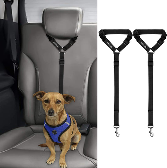  Car Headrest Restraint Adjustable Nylon Fabric 