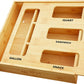 Bag Storage Organizer for Kitchen Drawer Bamboo Organizer Compatible