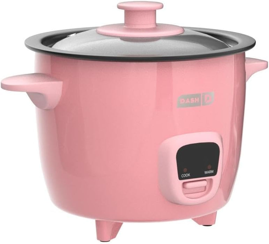 Mini Rice Cooker Steamer with Removable Nonstick Pot