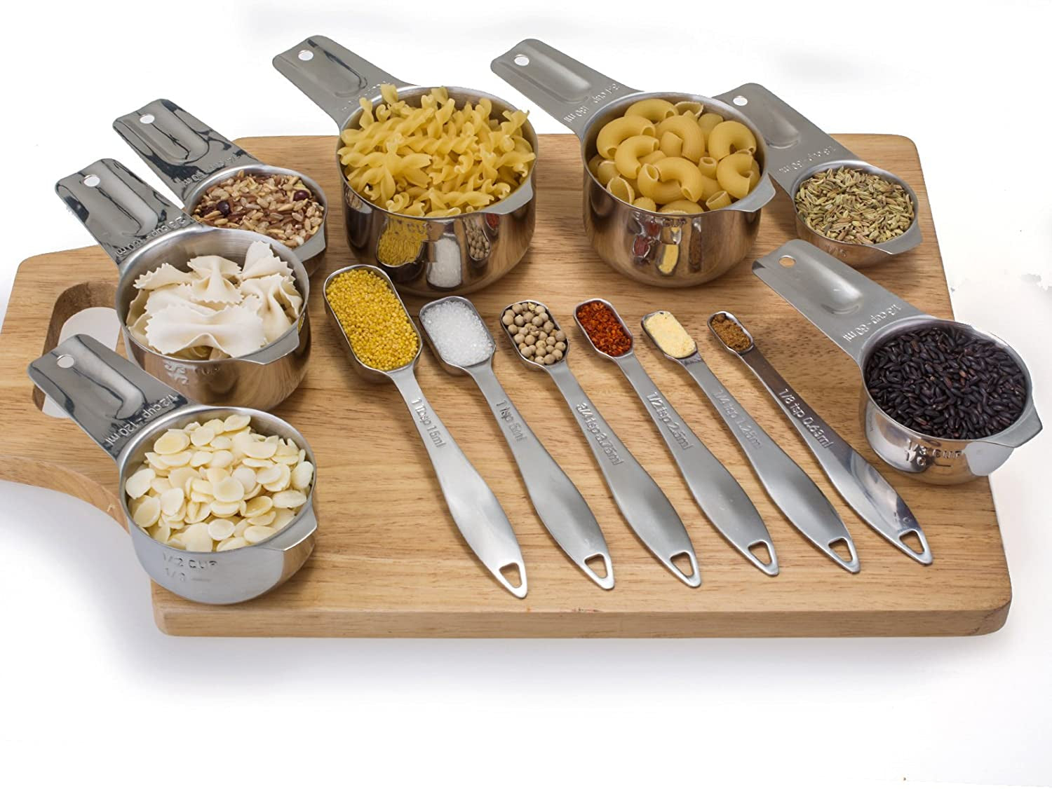 Measuring Cups and Spoons Set Ergonomic Handle 