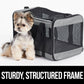  Breathable Mesh Collapsible Pet Carriers for Small Medium Cats