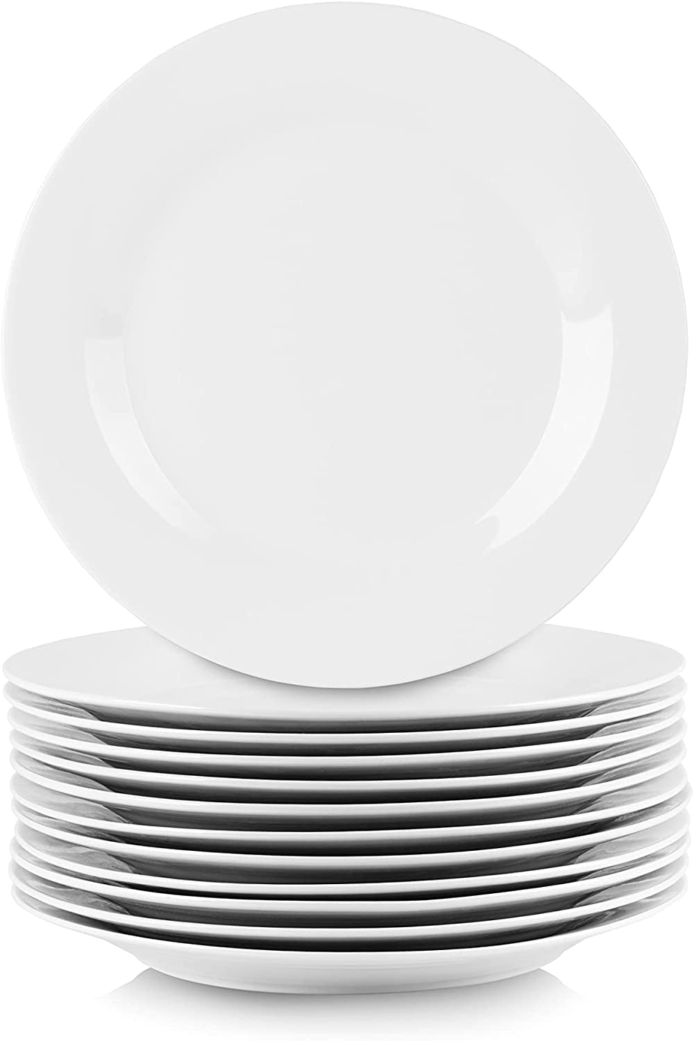 10.5 Catering round Dinner Plate Set of 12 White