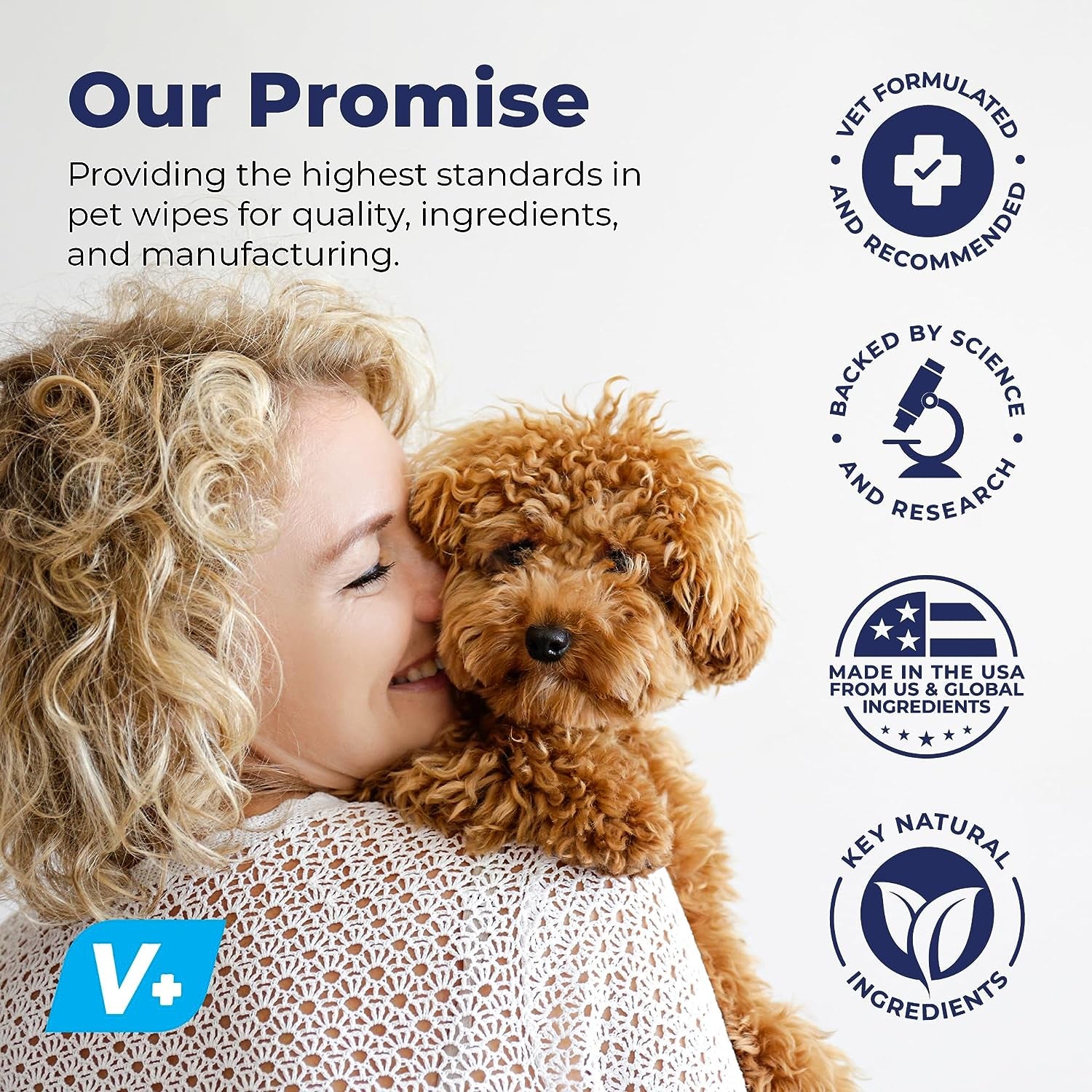 VETNIQUE Oticbliss Advanced Cleaning Ear Wipes for Dogs Cats for Odor Control