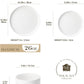 Plates and Bowls Sets12 Pieces Porcelain Dinnerware Sets Dishware Sets