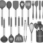 Silicone Cooking Utensil Set Kitchen Utensils 15Pcs Set Non-Stick Heat Resistan