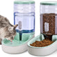 Automatic Dog Cat Feeder and Water Dispenser Gravity Food  