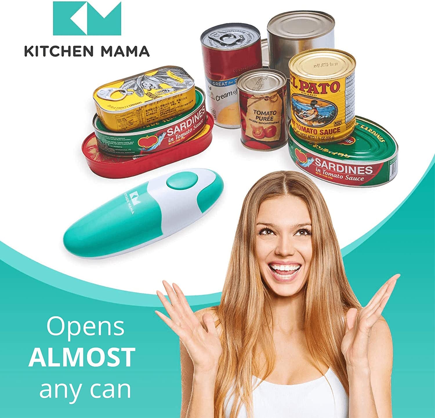 Auto Electric Can Opener Open Your Cans with a Simple Press of Button