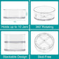 9 Inch Clear Lazy Susan Organizer  Lazy Susan  Refrigerator Organizing Rotating