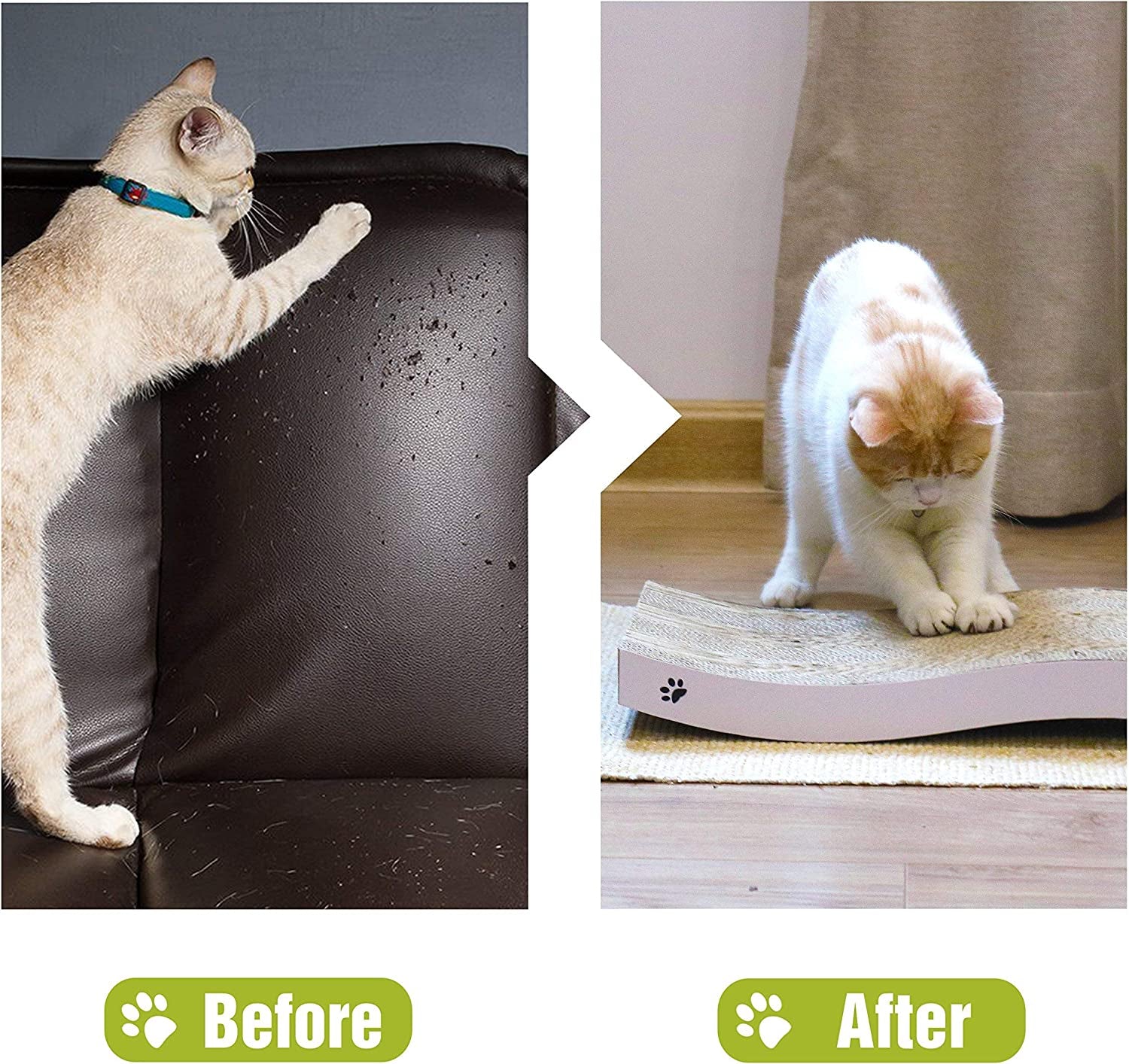  Cardboard Cat Scratch Pad with Premium Scratch 