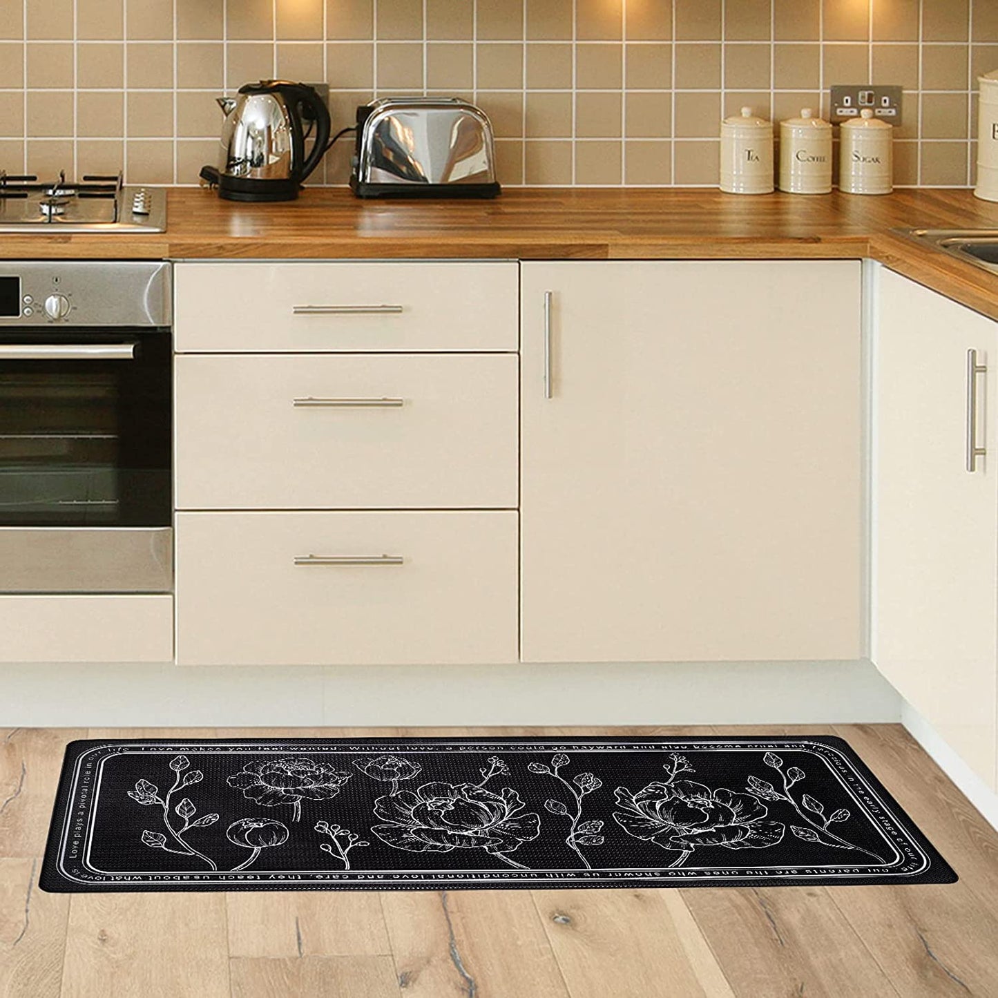 Kitchen Floor Mat Set of 2 Cushioned anti Fatigue Kitchen Mat